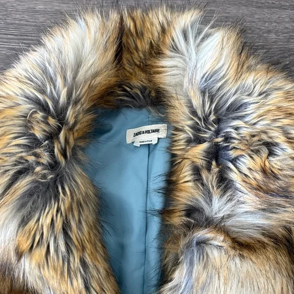 Zadig & Voltaire Faux Fur 'Furys' Coat (Size 34 / US XS) - Picture 2 of 7